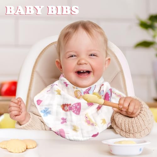 Baby Burp Cloths Muslin Washcloths 6 Pack Cotton Burp Rags - Image 6