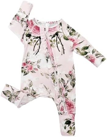 Bow Dream Bamboo Pajamas for Baby, Rayon Sleeper Romper Jumpsuit Outfit | 93% - Image 2