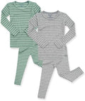 AVAUMA Stripe Pattern Baby Boys Girls Pajama Set Kids Toddler Snug fit Ribbed by AVAUMA