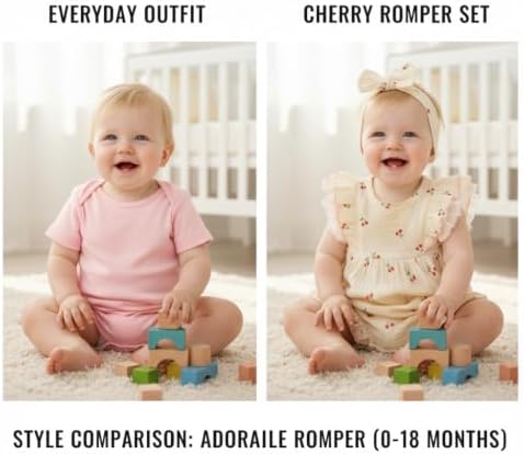 TITKKOP Ruffle Bubble Romper for Baby Girl | One-Piece Shorts Jumpsuit | Summer - Image 6