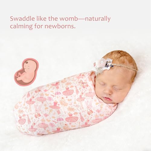 Baby Swaddle Blankets, Bamboo Muslin Receiving Blanket | 1-Pack, Lightweight & - Image 4