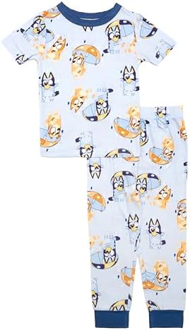 Bluey Boys' 2-piece Snug-fit Viscose Pajama Set, Soft & Cute by Bluey
