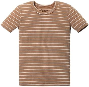AVAUMA Stripe Pattern Baby Boys Girls Pajama Set Kids Toddler Snug fit Ribbed - Image 3