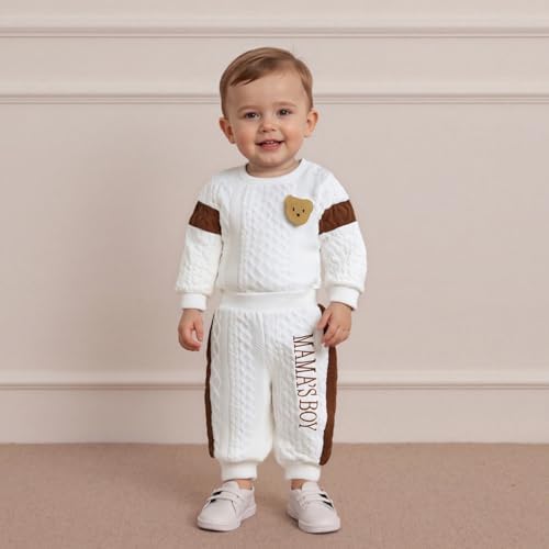 Giraropa Newborn Baby Boy Clothes Rib Knit Romper Jumpsuit Solid Sweater - Image 4