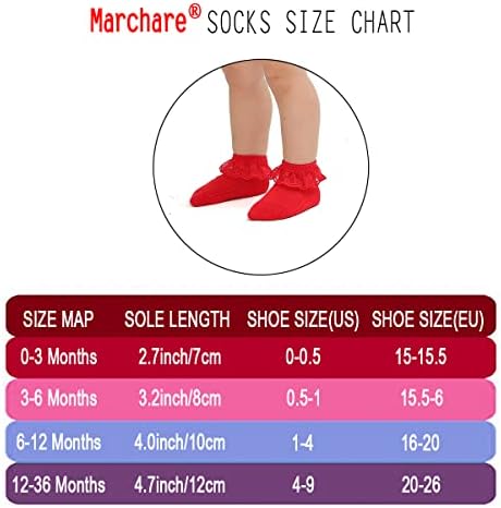 Marchare Baby Lace Socks 3 Pack - Image 7