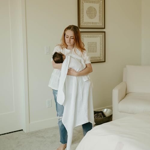 Little Unicorn 100% Natural Organic Cotton Muslin Swaddle Blanket 2 Pack | - Image 7