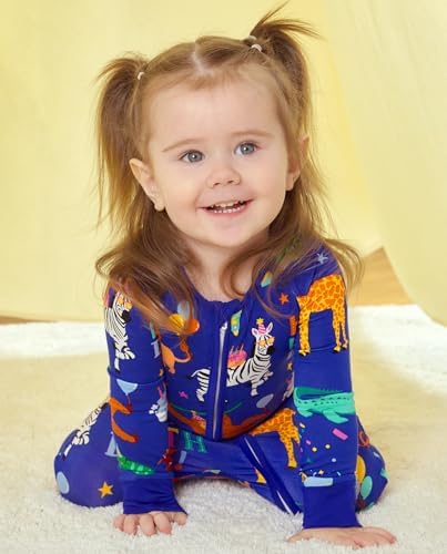 babee Reshinee Bamboo Viscose Baby Footie Pajama, Zipper Sleeper Boys Girls - Image 3
