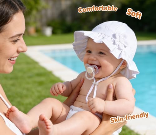 Baby Girl Wide Brim Bucket Hats - Image 4
