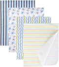 Cotton Flannel Receiving Blankets 4 Pcs, Baby Swaddle Blankets, Infant Flannel by Unknown