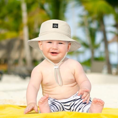 Baby Toddler Sun Hat, Kids Summer UPF 50+ Foldable Beach Bucket Hat - Image 2
