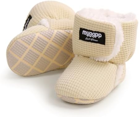 Ohwawadi Infant Baby Boots Boys Girls Cozy Fleece Slippers Snow Boots Winter by Ohwawadi