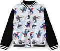 Disney Bomber Jacket Spider Man Marvel Toy Story Cars Varsity Cardigan2-13Y by Disney