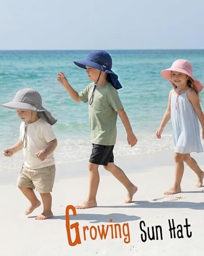 FURTALK Toddler Kids Sun Hat UPF 50+ Sun Protective Bucket Hat - Image 5