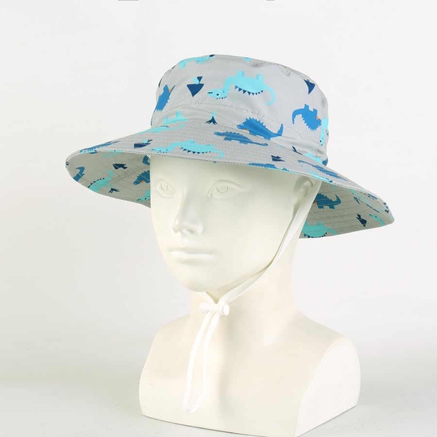 LANGZHEN Sun Protection Hat for Kids Toddler Boys Girls Wide Brim Summer - Image 3
