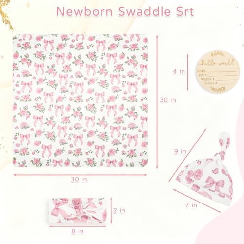 TANOFAR 4-Pack Newborn Swaddle Blanket - Image 3