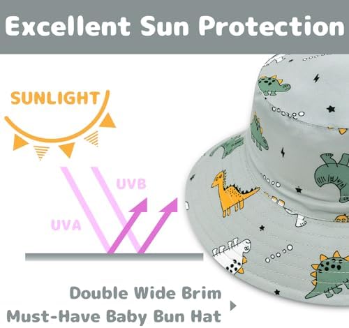 Baby Sun Hat Baby Boy Hats Toddler Hat UPF 50+ Bucket Hat - Image 5