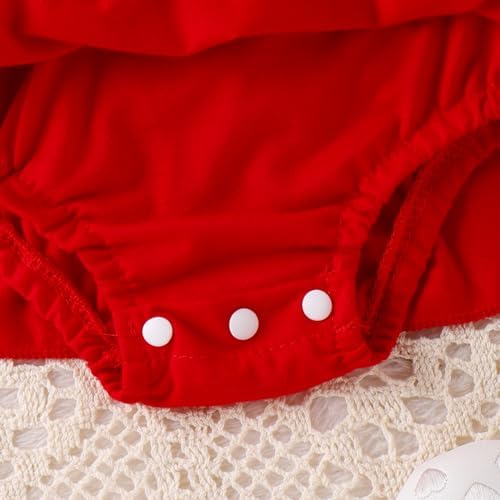 Giraropa Newborn Baby Girl Clothes Smocked Bubble Romper Dress + Socks + - Image 6