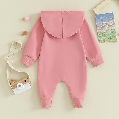 Fall Baby Clothes Newborn Boy Girl Hoodie Romper Long Sleeve Jumpsuit Winter - Image 4