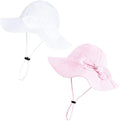 Baby Girl Sun Hat with UPF 50+ Outdoor Adjustable Beach Hat with Wide Brim by DANMY