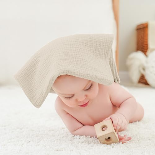 Bearmoss 6 Pack Muslin Burp Cloths - Image 7