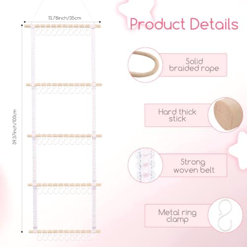 POVETIRE Headband Holder for Girls Baby Headband Organizer Head Bands Hair - Image 3
