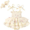 YOUNGER TREE Baby Girl Clothes Infant Summer Romper Dress Sleeveless Bodysuit by YOUNGERTREE