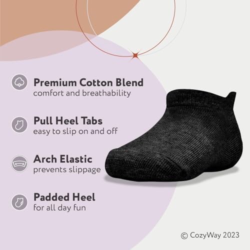 CozyWay Baby & Toddler Socks Ankle Comfy Cotton Socks - Image 2