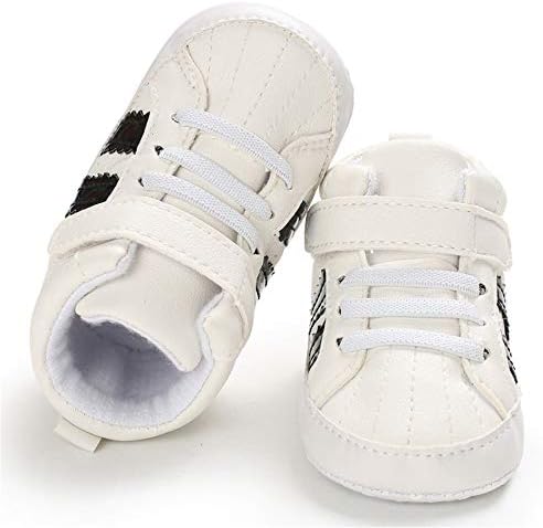 Meckior Toddler Baby Boys Girls High Tops Ankle Sneakers Soft Anti-Slip Sole PU - Image 4