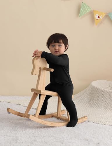 Long Sleeve Baby Bamboo Rayon Romper Infant One-Piece Double Zipper Footies | - Image 4
