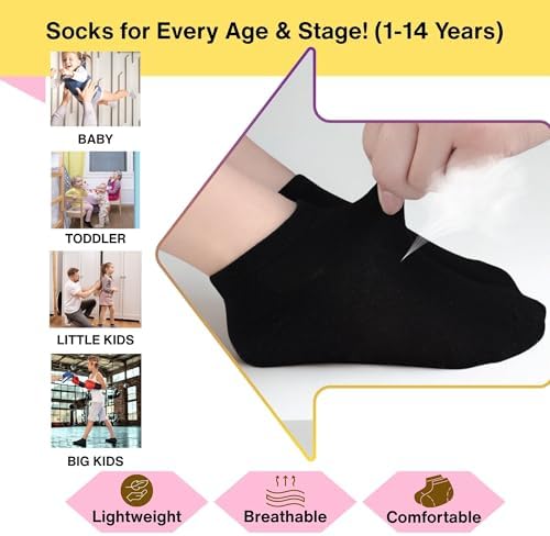GENTABY Toddler Socks 25 Pairs Kids Ankle Socks - Image 3