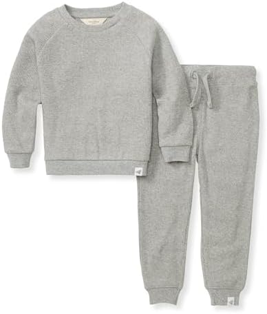 Burt's Bees Baby Boys Shirt and Pant Set, Long Sleeve Top & Bottom Outfit Bundle by BurtsBeesBaby