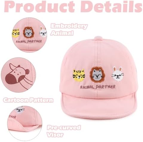 JANGANNSA Baby Duck Cap Infant Kids Sun Hat Bear Cute Cartoon Caps Spring Summer - Image 4