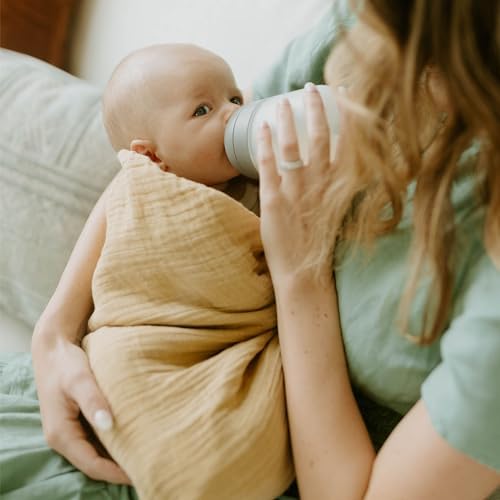 Little Unicorn 100% Natural Organic Cotton Muslin Swaddle Blanket 2 Pack | - Image 7