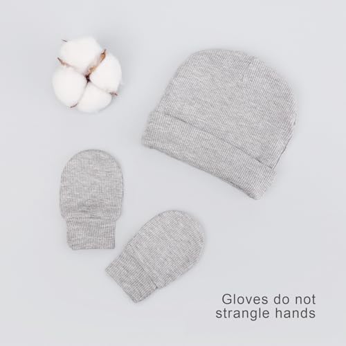 Newborn Baby Hats and Mittens Set - Image 3