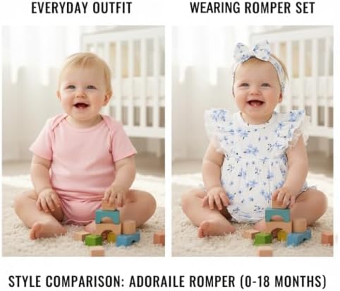 TITKKOP Ruffle Bubble Romper for Baby Girl | One-Piece Shorts Jumpsuit | Summer - Image 4