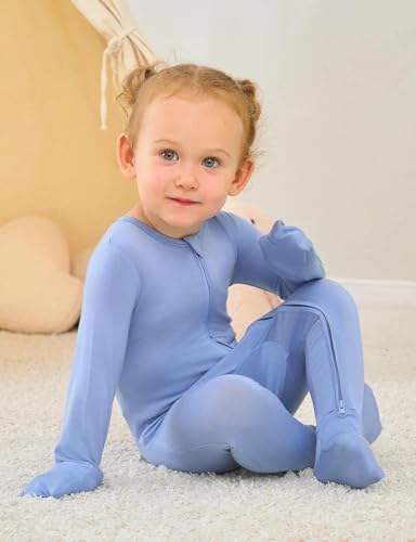 Jimonda Unisex Baby Zipper Footies Pajamas 3-Pack - Image 6