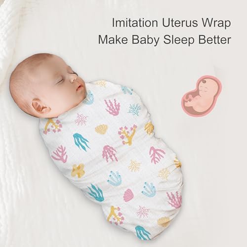 Baby Swaddle Blankets, Bamboo Muslin Receiving Blanket | 2-Pack, Lightweight & - Image 5