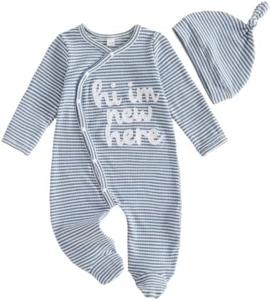 Kuriozud Newborn Baby Boy Going Home Outfit Kimono Romper by Kuriozud