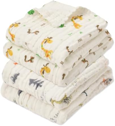 Aablexema Muslin Baby Blanket 6-Layer 43"x43" by Aablexema
