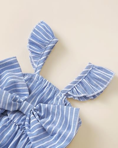 Renotemy Baby Girl Clothes Summer Rompers Cute Outfits Preemie-18 Months | - Image 3