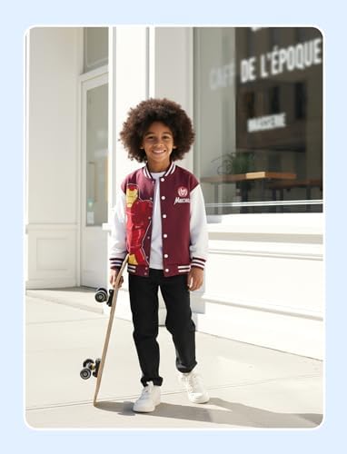 Disney Bomber Jacket Spider Man Marvel Toy Story Cars Varsity Cardigan2-13Y - Image 3