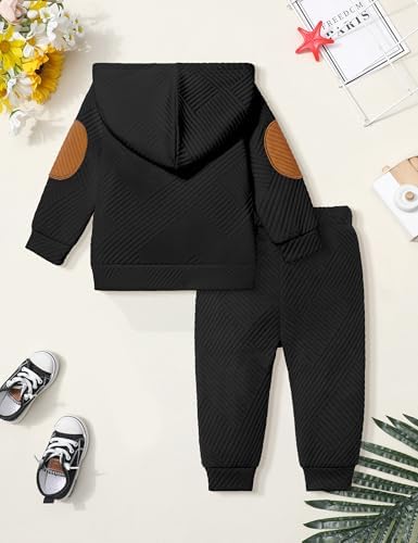 Oranchids Toddler Baby Boy Clothes Long Sleeve Hoodie Sweatshirt Tops and Pants - Image 6