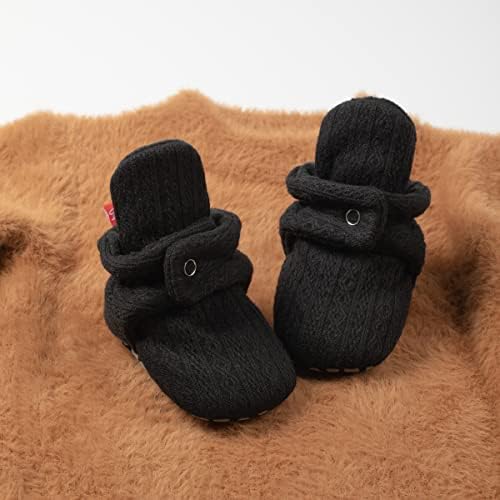 HsdsBebe Unisex Newborn Baby Cotton Booties Non-Slip Sole - Image 3