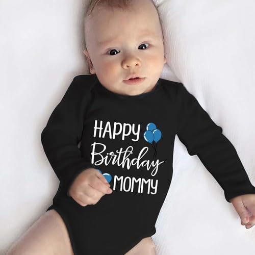 Happy Birthday Mommy Baby Bodysuit Happy Birthday Mommy Baby Outfit - Image 3