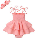 YOUNGER TREE Baby Girl Clothes Infant Summer Romper Dress Sleeveless Bodysuit by YOUNGERTREE