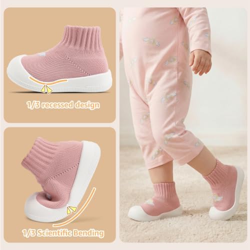 STQ Baby/Toddler Sock Walking Shoes Infant Slippers - Image 4
