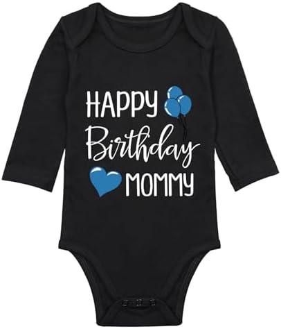 Happy Birthday Mommy Baby Bodysuit Happy Birthday Mommy Baby Outfit by Unknown
