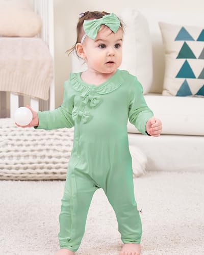 Mikrdoo Newborn Baby Girl Clothes Long Sleeve Romper - Image 6