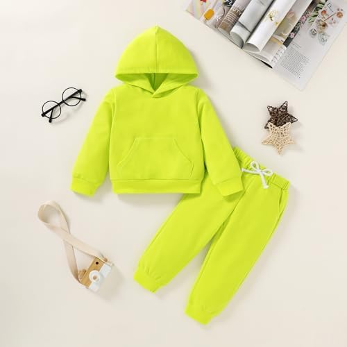 Happy Town Baby Fall Outfits for Girl Boy Long Sleeve Hoodie Top and Long - Image 2