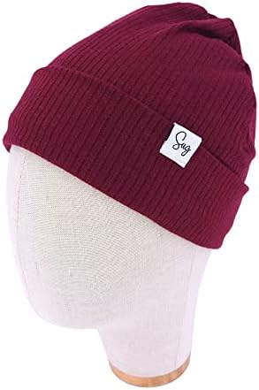 Jersey Beanie Hat for Newborn Baby Boys Girls Silky Satin Lined Hats Bonnet - Image 2
